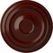 Ekena Millwork Traditional Ceiling Medallion (Fits Canopies up to 5 1/2"), 24 3/8"OD x 1 1/2"P, Brushed Mahogany CM24TRBMF - alternate 1